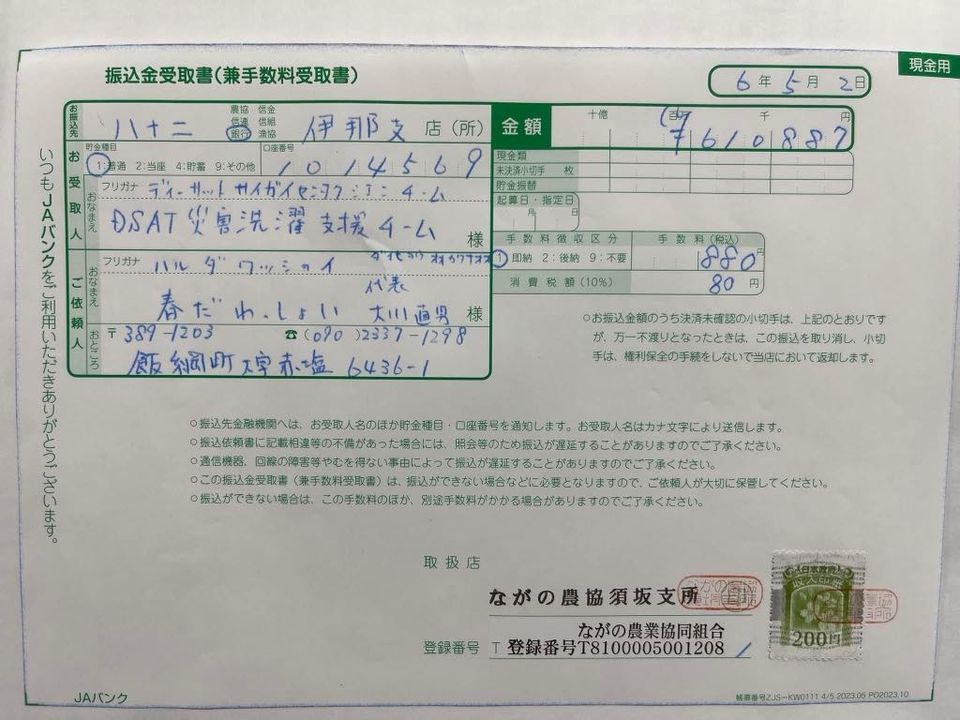 春だわっしょい!・募金箱プロジェクトの集計結果!4